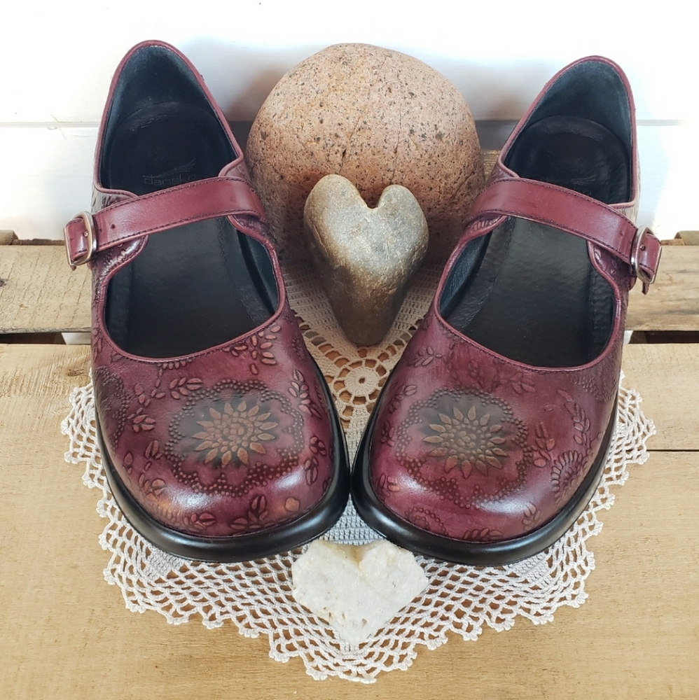 🌸Reserved for Cilia🌸Mulberry Dansko Platform Mary Jane Buckle Boho Cottage 38 - Picture 3 of 14